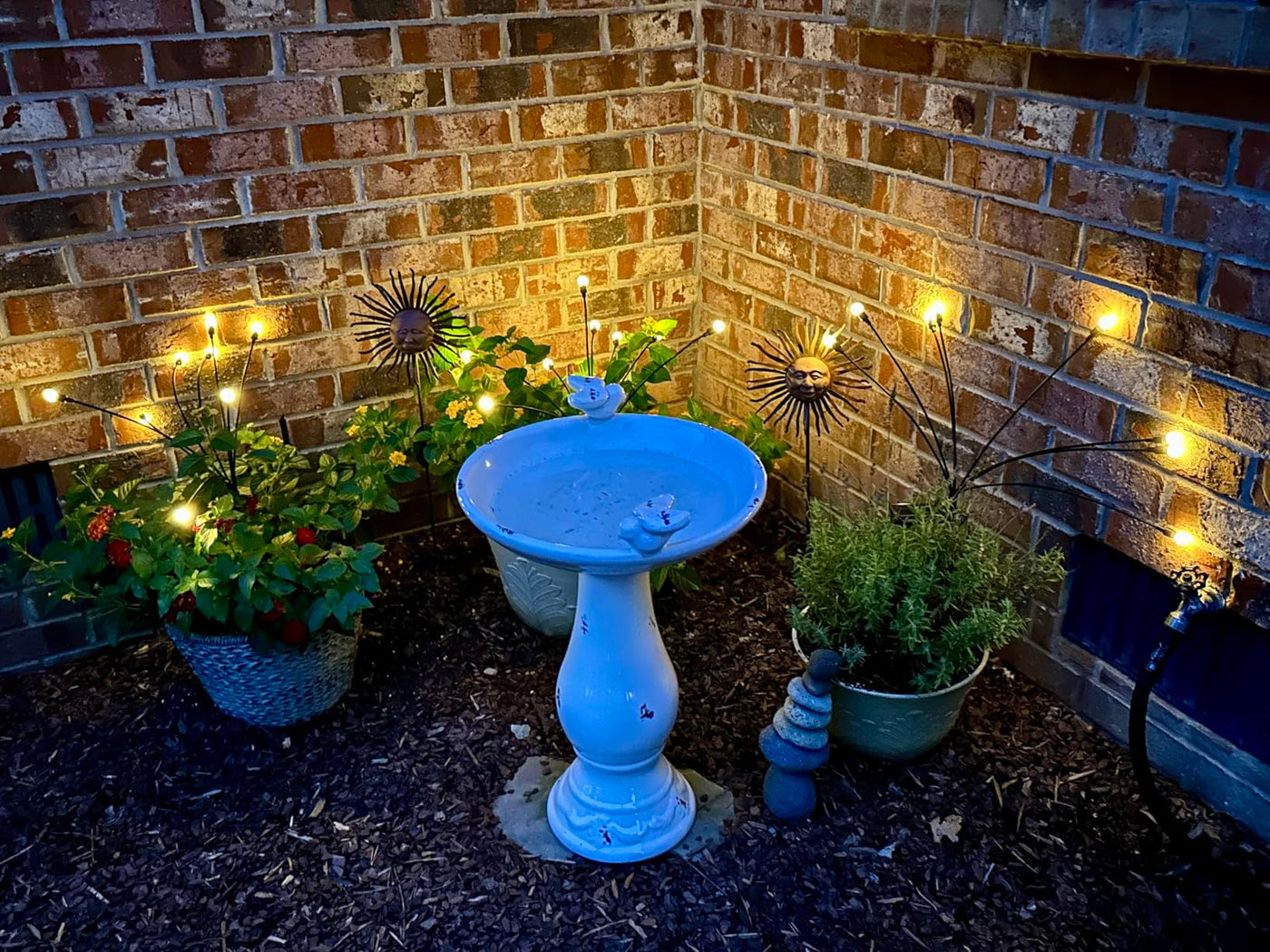 Jardín iluminado con Shine Garden