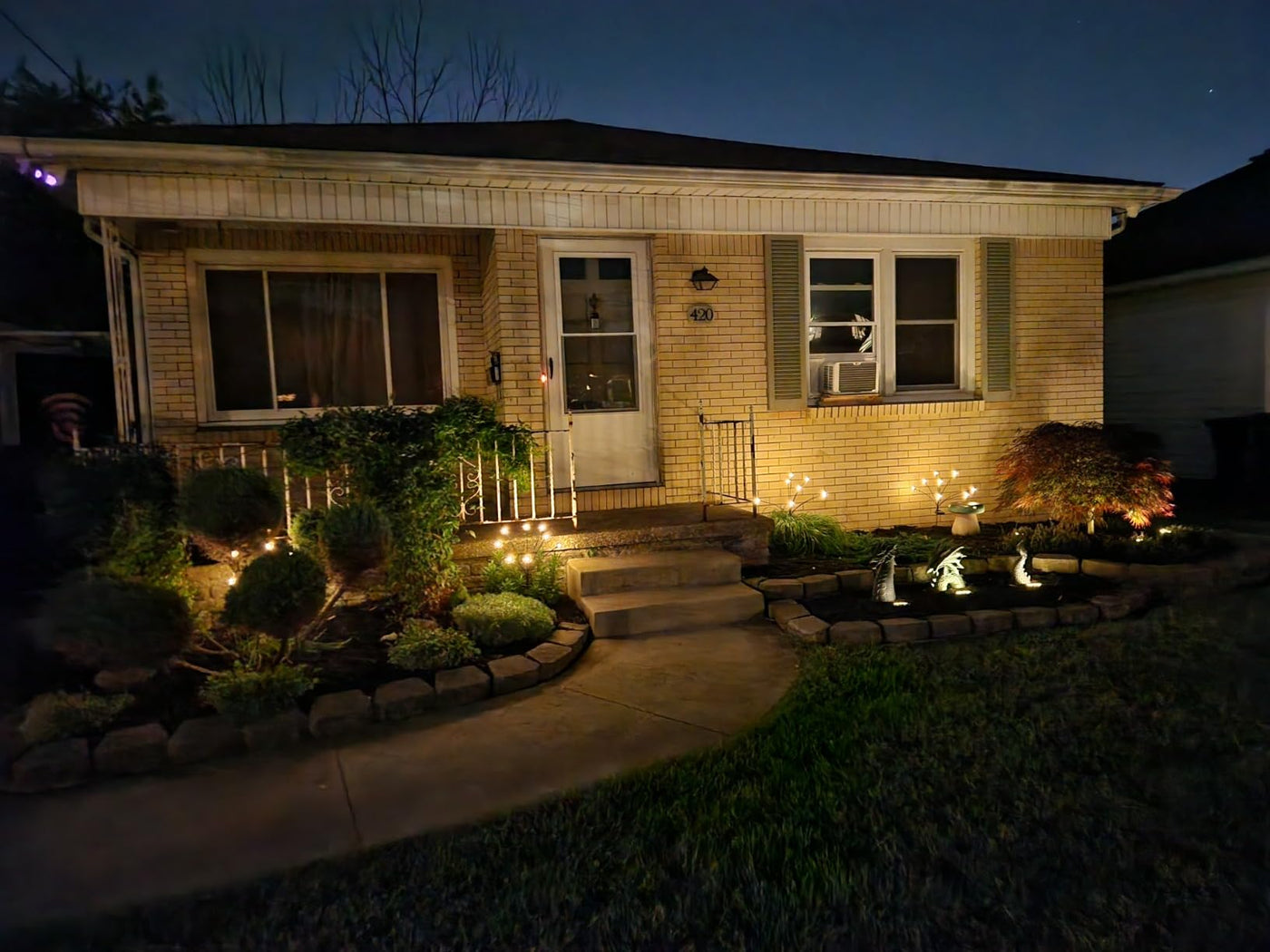 Jardín iluminado con Shine Garden