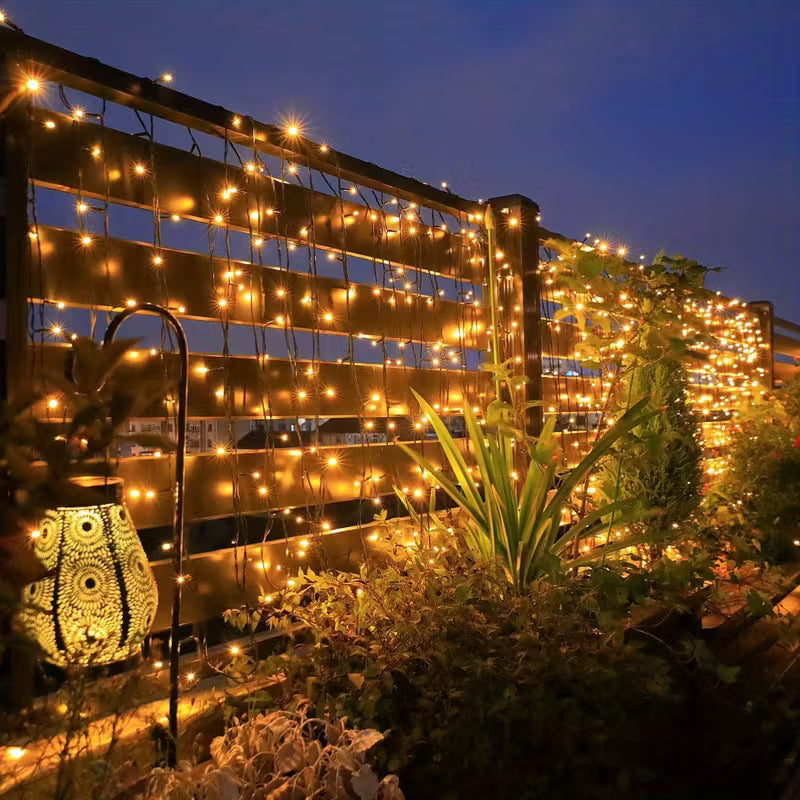 Guirnalda 10mts Solar cálidas 100 luces