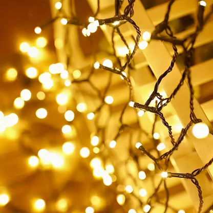 Guirnalda 10mts Solar cálidas 100 luces